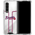 MLB Atlanta Braves Home Jersey Galaxy Z Fold4 5G Clear Case