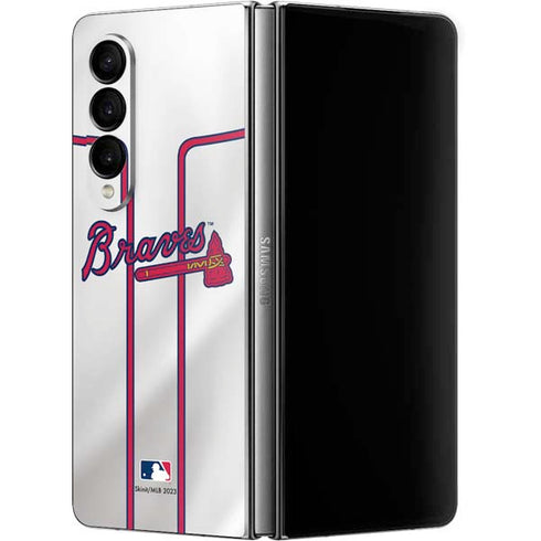 MLB Atlanta Braves Home Jersey Galaxy Z Fold4 5G Skin