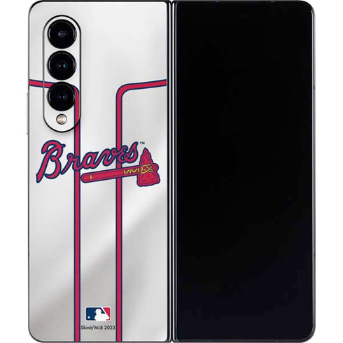 MLB Atlanta Braves Home Jersey Galaxy Z Fold4 5G Skin