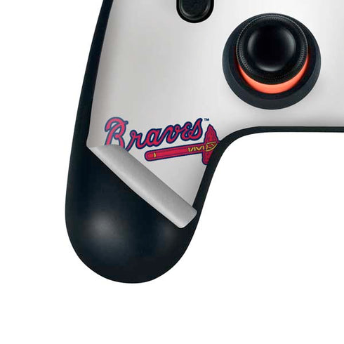 MLB Atlanta Braves Home Jersey Google Stadia Controller Skin
