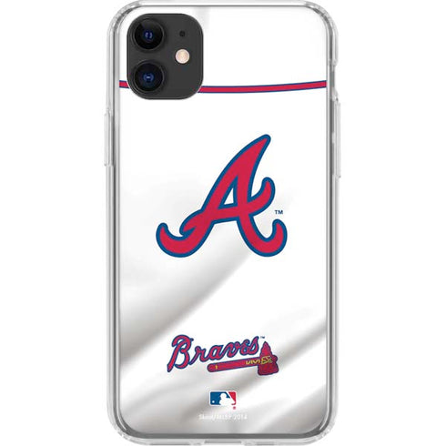 MLB Atlanta Braves Home Jersey iPhone 11 Clear Case