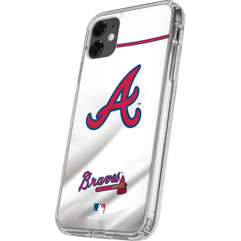 MLB Atlanta Braves Home Jersey iPhone 11 Clear Case
