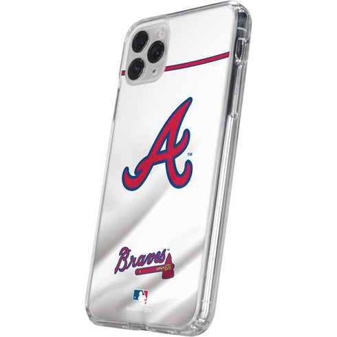 MLB Atlanta Braves Home Jersey iPhone 11 Pro Clear Case