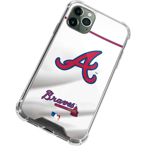 MLB Atlanta Braves Home Jersey iPhone 11 Pro Max Clear Case