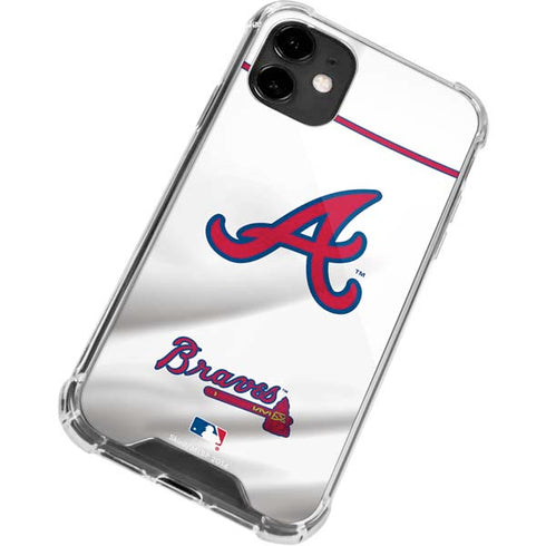 MLB Atlanta Braves Home Jersey iPhone 12 Clear Case