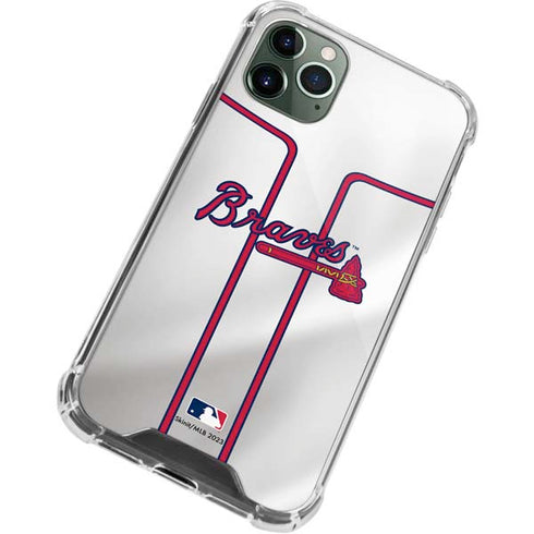 MLB Atlanta Braves Home Jersey iPhone 12 Pro Clear Case