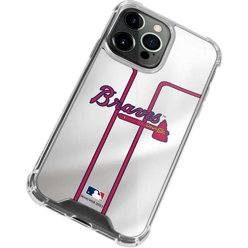 MLB Atlanta Braves Home Jersey iPhone 13 Pro Max Clear Case