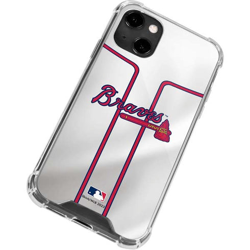MLB Atlanta Braves Home Jersey iPhone 14 Clear Case