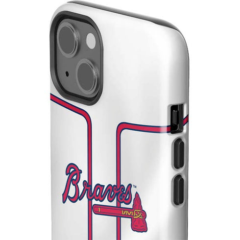 MLB Atlanta Braves Home Jersey iPhone 15 Plus Impact Case