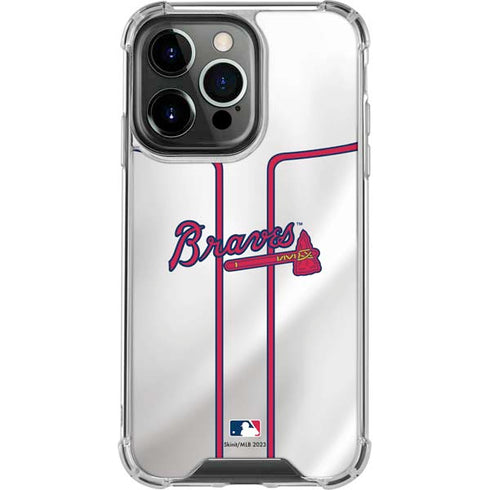 MLB Atlanta Braves Home Jersey iPhone 15 Pro Clear Case