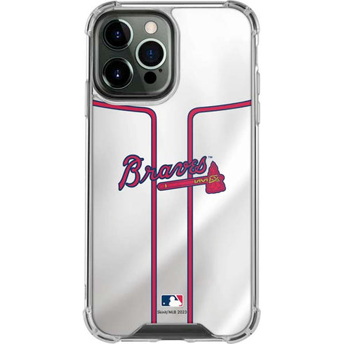 MLB Atlanta Braves Home Jersey iPhone 15 Pro Max Clear Case