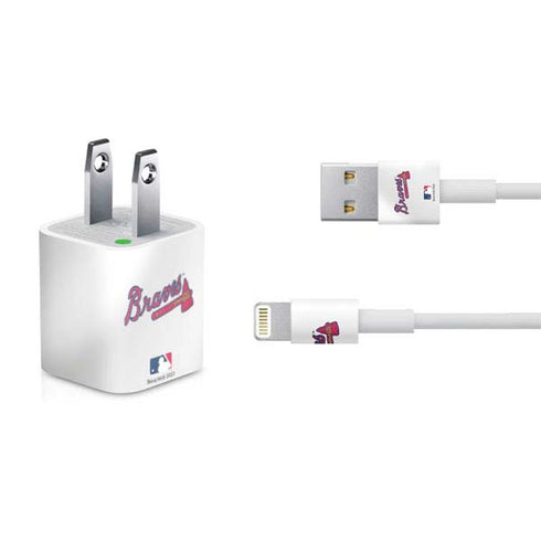 MLB Atlanta Braves Home Jersey iPhone Charger (5W USB) Skin