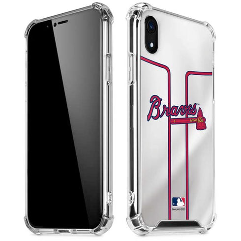 MLB Atlanta Braves Home Jersey iPhone XR Clear Case