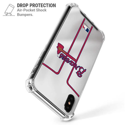 MLB Atlanta Braves Home Jersey iPhone XS Max Clear Case