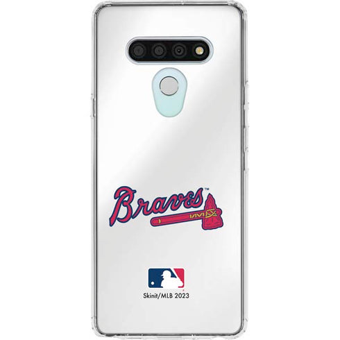 MLB Atlanta Braves Home Jersey LG Stylo 6 Clear Case