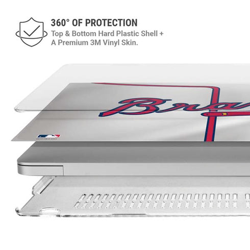 MLB Atlanta Braves Home Jersey MacBook Air 15in (2023-2025) Case plus Skin