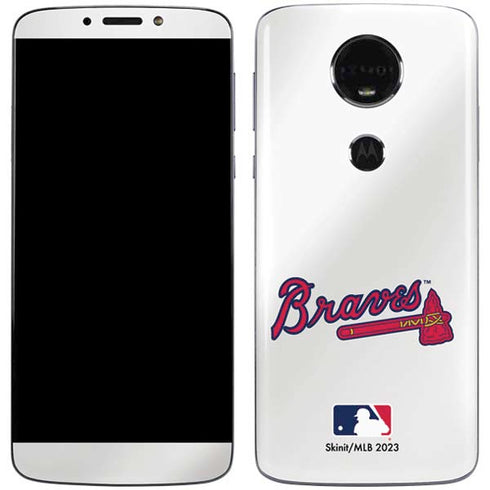 MLB Atlanta Braves Home Jersey Moto E5 Plus Skin