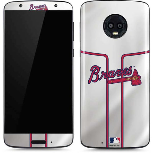 MLB Atlanta Braves Home Jersey Moto G6 Skin
