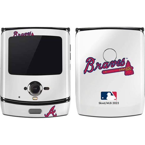 MLB Atlanta Braves Home Jersey Motorola RAZR Skin