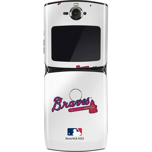 MLB Atlanta Braves Home Jersey Motorola RAZR Skin