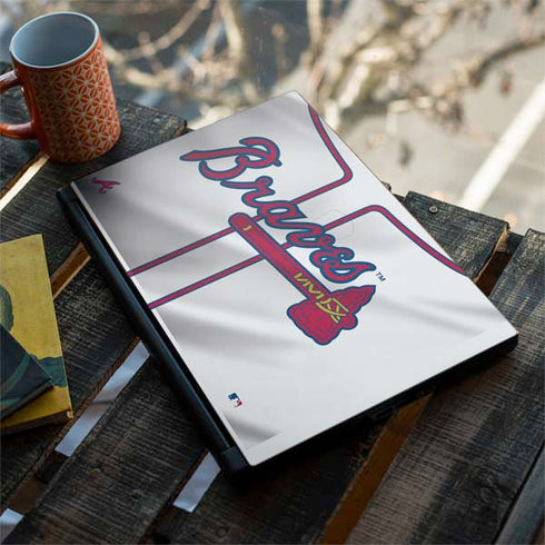 MLB Atlanta Braves Home Jersey MSI GS65 Stealth Laptop Skin