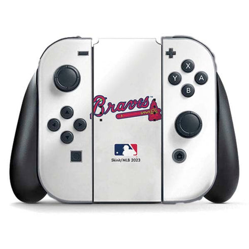 MLB Atlanta Braves Home Jersey Nintendo Switch (2017-2021) Joy-Con Controller Skin