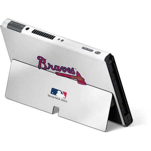 MLB Atlanta Braves Home Jersey Nintendo Switch OLED (2021) Skin