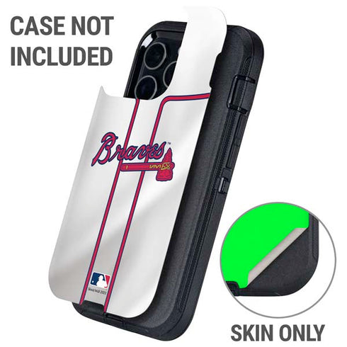 MLB Atlanta Braves Home Jersey Otterbox Defender iPhone Skin