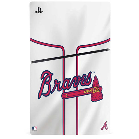 MLB Atlanta Braves Home Jersey PS5 Slim Disk Console Skin
