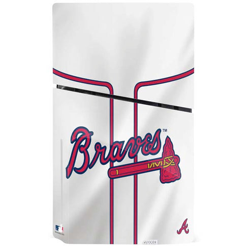 MLB Atlanta Braves Home Jersey PS5 Slim Disk Console Skin