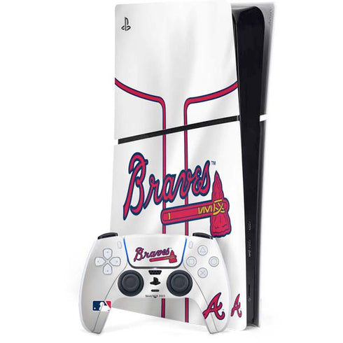 MLB Atlanta Braves Home Jersey PS5 Slim Digital Edition Bundle Skin