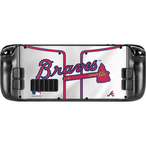 MLB Atlanta Braves Home Jersey Steam Deck Handheld Gaming Computer Skin