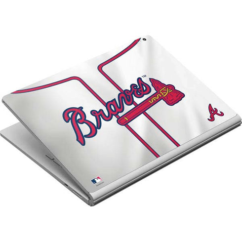 MLB Atlanta Braves Home Jersey Surface Book Skin