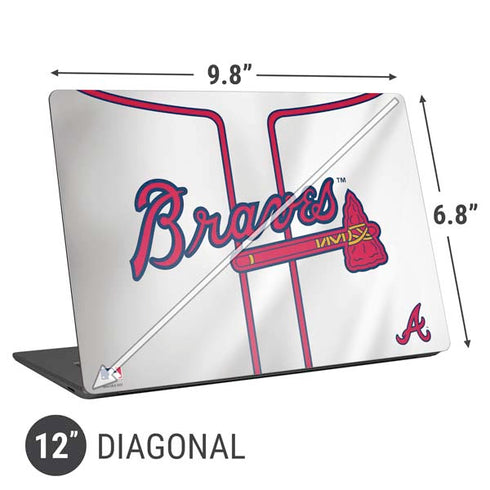 MLB Atlanta Braves Home Jersey Universal Laptop 12in (9.8 x 6.8in) Skin