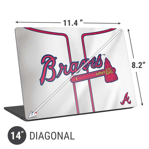 MLB Atlanta Braves Home Jersey Universal Laptop 14in (11.4 x 8.2in) Skin