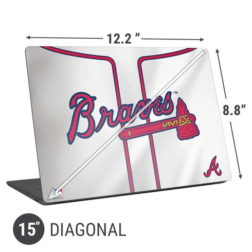 MLB Atlanta Braves Home Jersey Universal Laptop 15in (12.2 x 8.8in) Skin