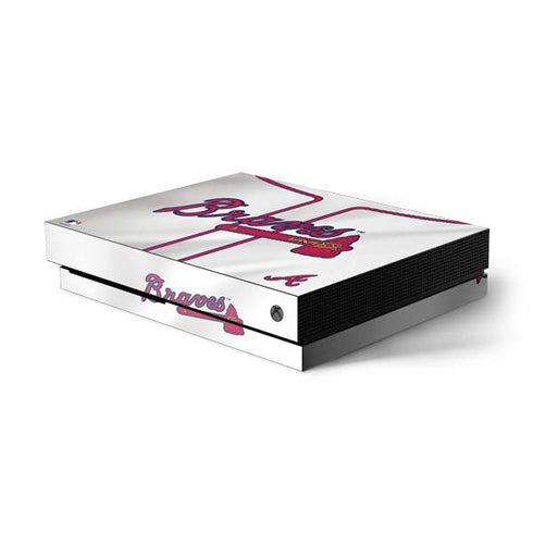 MLB Atlanta Braves Home Jersey Xbox One X Console Skin