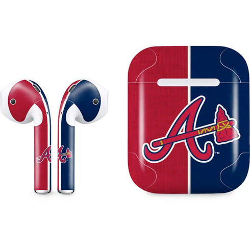 MLB Atlanta Braves Split Apple AirPods Skin