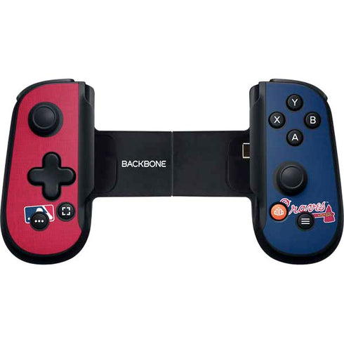 MLB Atlanta Braves Split Backbone One for iPhone Game Controller Skin