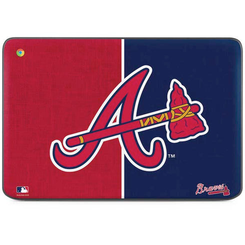 MLB Atlanta Braves Split HP Chromebook Skin