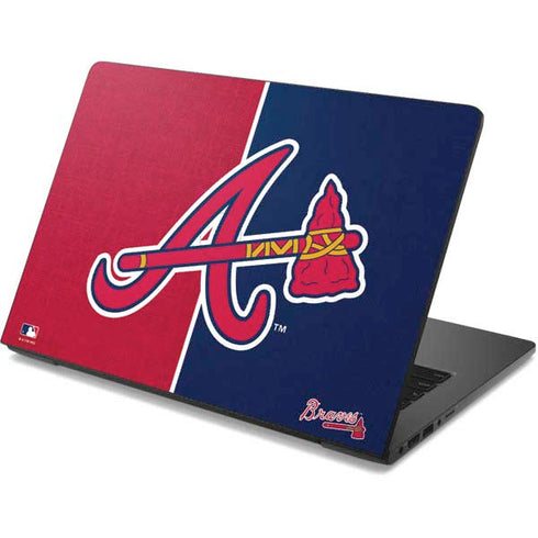 MLB Atlanta Braves Split Dell Chromebook Skin