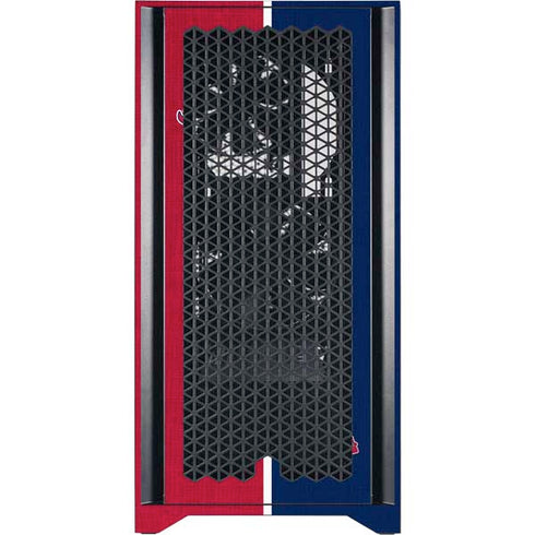 MLB Atlanta Braves Split Corsair 4000D Tempered Glass Mid-Tower ATX Case Skin
