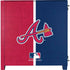 MLB Atlanta Braves Split Corsair 4000D Tempered Glass Mid-Tower ATX Case Skin