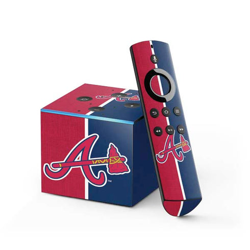 MLB Atlanta Braves Split Fire TV Cube Skin