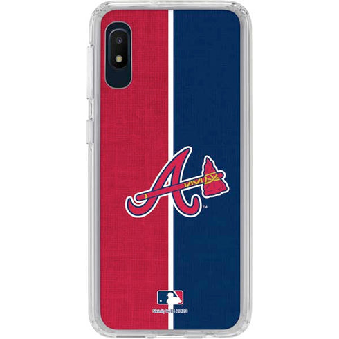 MLB Atlanta Braves Split Galaxy A10e Clear Case