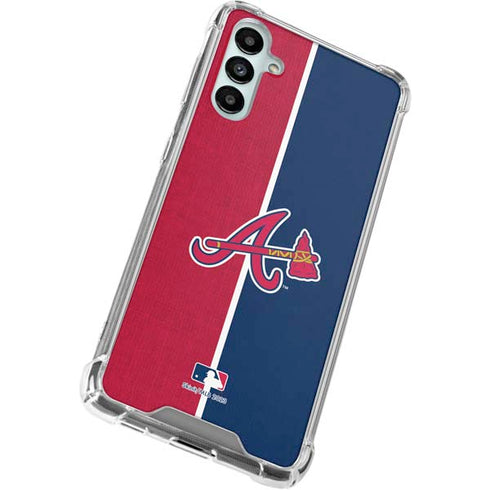 MLB Atlanta Braves Split Galaxy A14 5G Clear Case