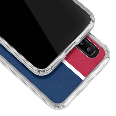 MLB Atlanta Braves Split Galaxy A20 Clear Case