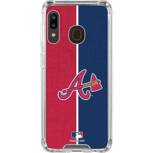 MLB Atlanta Braves Split Galaxy A30 Clear Case