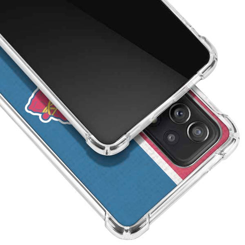 MLB Atlanta Braves Split Galaxy A52 5G Clear Case