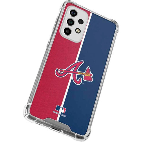MLB Atlanta Braves Split Galaxy A53 5G Clear Case